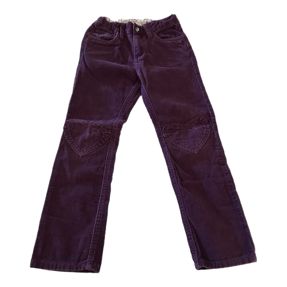 H&M Knee Heart Corduroy Skinny Jeans 5-6Y Purple